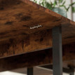 Table à manger pliante Ariaiel table industrielle extensible brun rustique