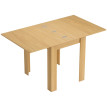 Table extensible Yline table à manger gain de place bois naturel