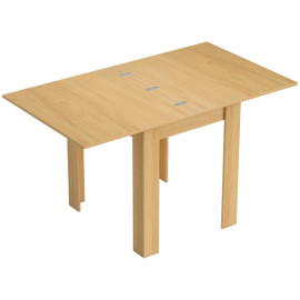 Table extensible Yline table à manger gain de place bois naturel