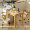 Table extensible Yline table à manger gain de place bois naturel
