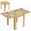 Table extensible Yline table à manger gain de place bois naturel