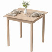 Table de cuisine Isum table carrée design moderne bois naturel blanc