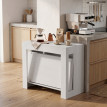 Table extensible Ololea table à manger convertible console 10 personnes blanc
