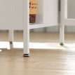 Table pliante Corio salle à manger cuisine rangement blanc