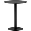 Table à manger Areren ronde 2 personnes acier noir