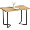 Table de salle à manger Selisvik moderne 2 personnes chêne noir