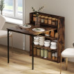Palvik Table pliante gain de place design industriel brun rustique