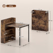 Palvik Table pliante gain de place design industriel brun rustique