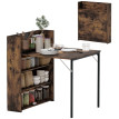 Palvik Table pliante gain de place design industriel brun rustique
