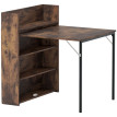 Palvik Table pliante gain de place design industriel brun rustique