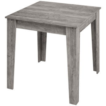 Table à manger Olinval carrée 4 personnes gris effet bois