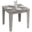 Table à manger Olinval carrée 4 personnes gris effet bois