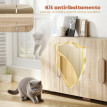 Buffet Olario rangement portes soft-close bois naturel
