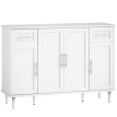 Buffet Olet meuble de rangement cuisine bois blanc