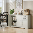 Solval Buffet moderne avec rangement Crème