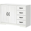 Buffet Commode Zelenot rangement moderne blanc