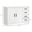 Buffet Commode Zelenot rangement moderne blanc
