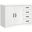 Buffet Commode Zelenot rangement moderne blanc