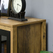 Meuble Avon Credenza moderne en verre et bois marron