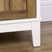 Buffet Florra meuble de rangement avec tiroir et portes blanc chêne