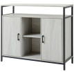 Isinven Buffet moderne meuble de cuisine et d'entrée gris clair