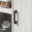Isinven Buffet moderne meuble de cuisine et d'entrée gris clair