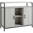 Isinven Buffet moderne meuble de cuisine et d'entrée gris clair