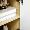 Buffet Cames rangement cuisine moderne bois naturel blanc