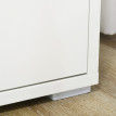 Buffet Rosonane meuble de rangement polyvalent blanc bois naturel
