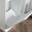 Buffet de cuisine Ralio meuble poubelle 38 L tiroir blanc