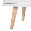 Meuble de rangement Helac scandinave niches placard tiroir blanc