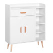 Meuble de rangement Helac scandinave niches placard tiroir blanc