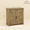 Buffet de cuisine Belroia country placard tiroir bois