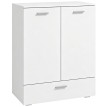 Buffet Dares moderne rangement tiroir tablette réglable blanc