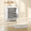 Buffet Dares moderne rangement tiroir tablette réglable blanc