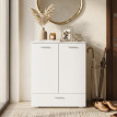 Buffet Dares moderne rangement tiroir tablette réglable blanc