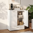 Buffet Dares moderne rangement tiroir tablette réglable blanc