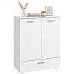 Buffet Dares moderne rangement tiroir tablette réglable blanc
