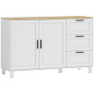 Estria buffet moderne armoire bar café portes soft close blanc