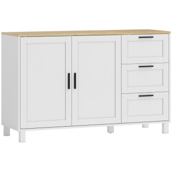 Estria buffet moderne armoire bar café portes soft close blanc