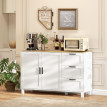 Estria buffet moderne armoire bar café portes soft close blanc