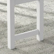 Dorel Ensemble table à manger 4 pièces banc chaises gris blanc