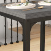 Bervik ensemble repas 3 pièces table à manger 2 chaises gris