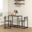 Ensemble table haute Avioenne 3 pièces cuisine industriel gris