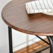 Set table Emeo cuisine et salle à manger compacte noir et bois