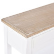 Table console Solier multifonction bois naturel blanc