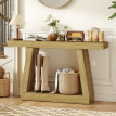 Avora Table console rangement arrière canapé chêne