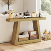 Avora Table console rangement arrière canapé chêne