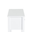Darson Console table d'appoint rangements blanc