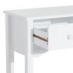 Darson Console table d'appoint rangements blanc